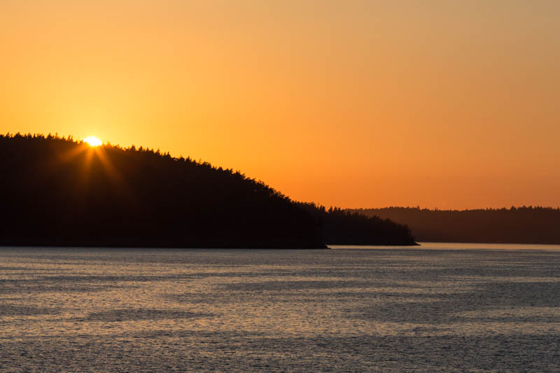 San Juan Islands At Sunset