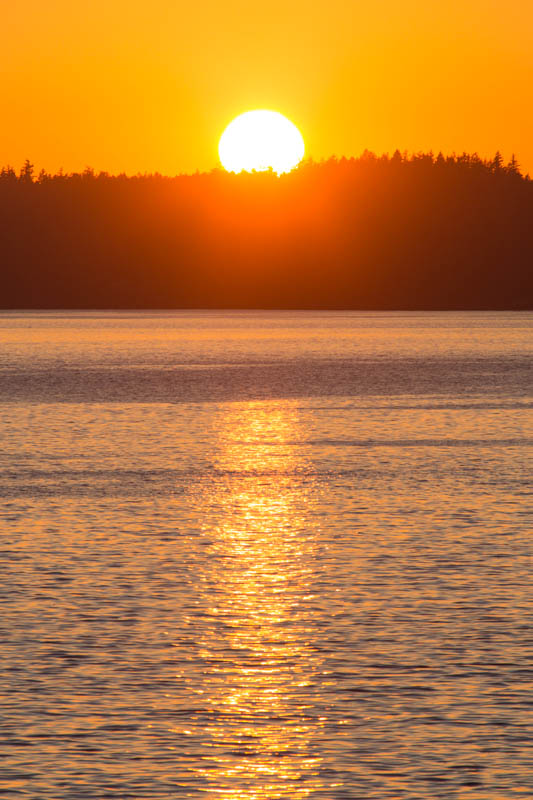 San Juan Islands At Sunset