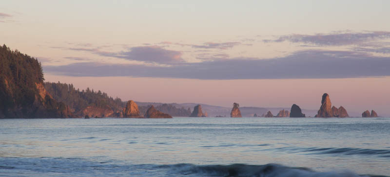 Seastacks At Sunset