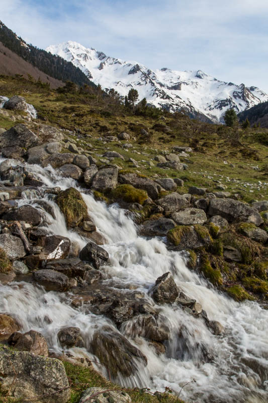Small Cascade And The Pyrenees