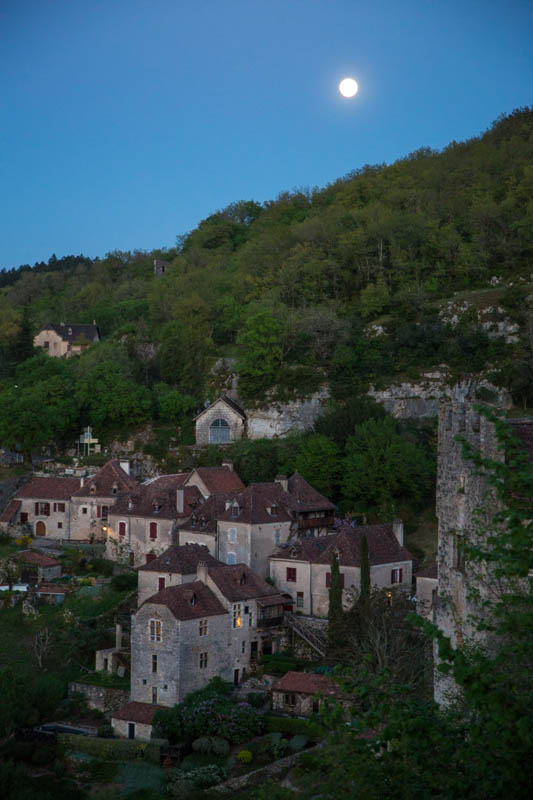 Moon Over Saint-Cirq-Lapopie