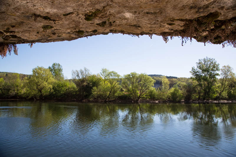 Overhanging Rock And The Lot River