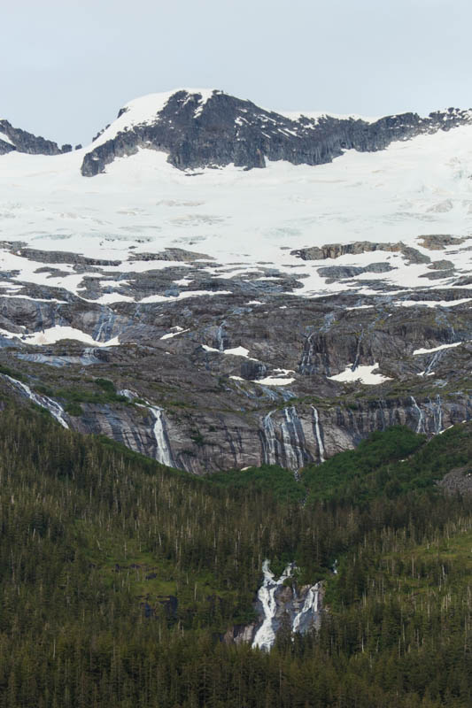 Waterfalls On Mountainside