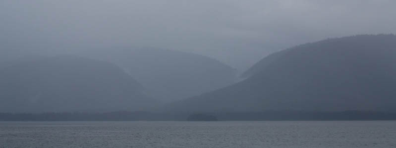 Islands Obscurred By Rain