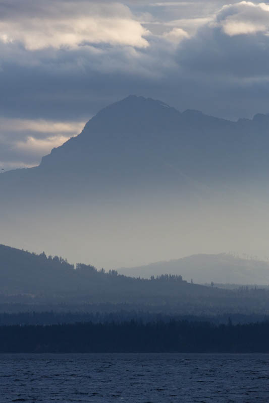 Olympic Mountains Above The Strait Of Juan De Fuca