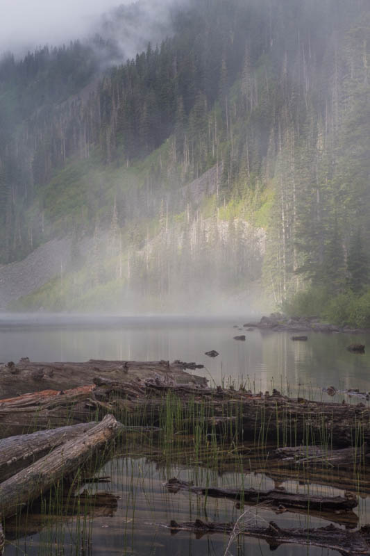 Pratt Lake In Fog