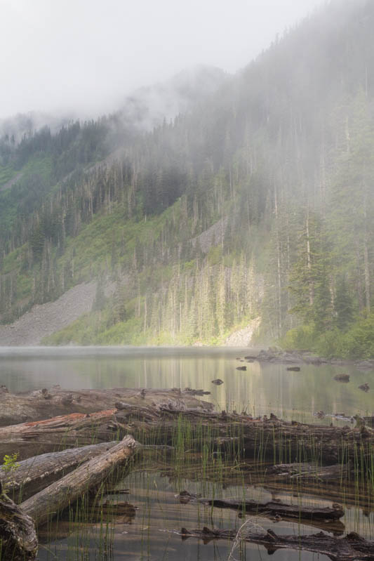 Pratt Lake In Fog