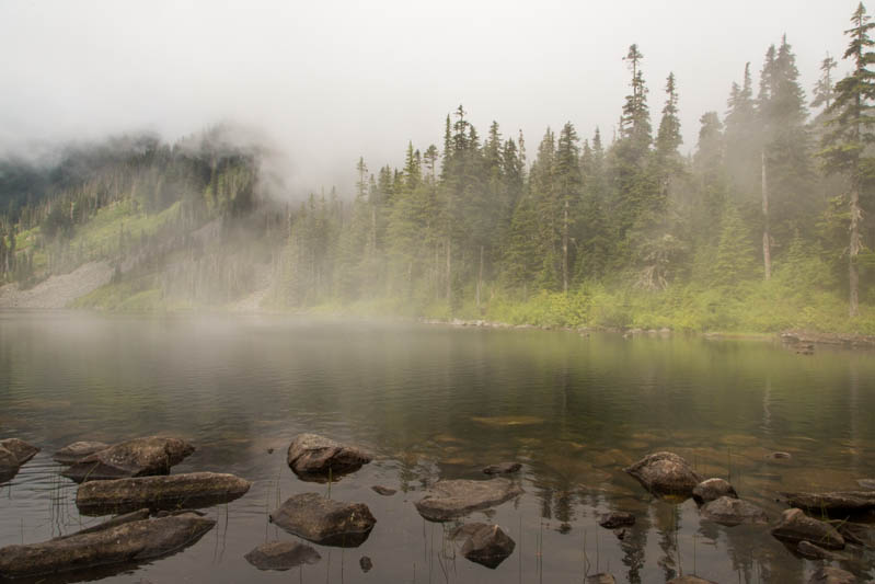 Pratt Lake In Fog