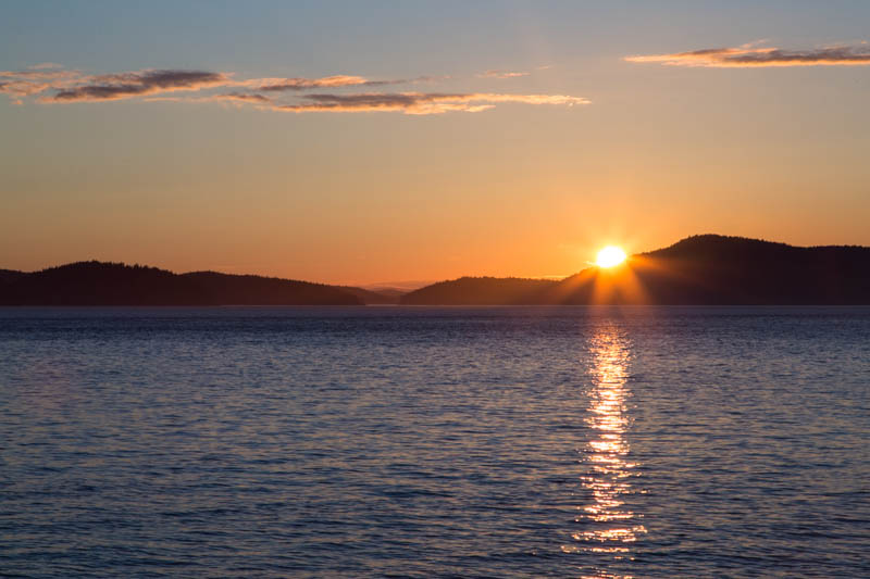 Sunset Over The San Juan Islands