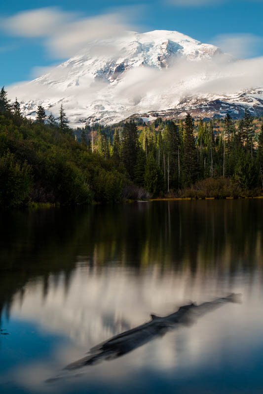 Mount Rainier Reflected In Bench Lake