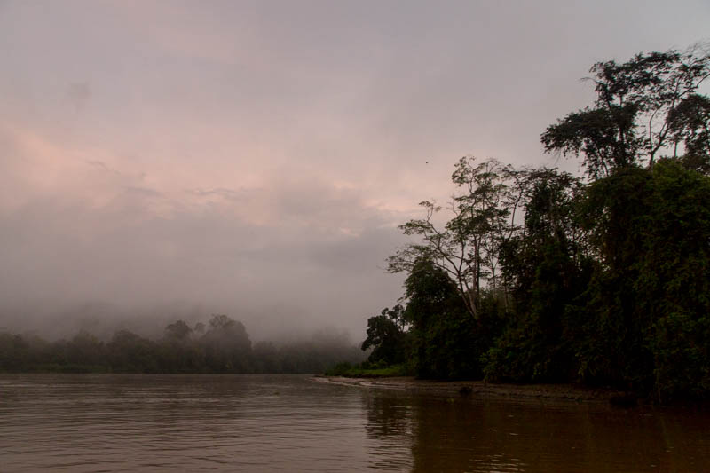 The Kinabatangan River At Sunrise