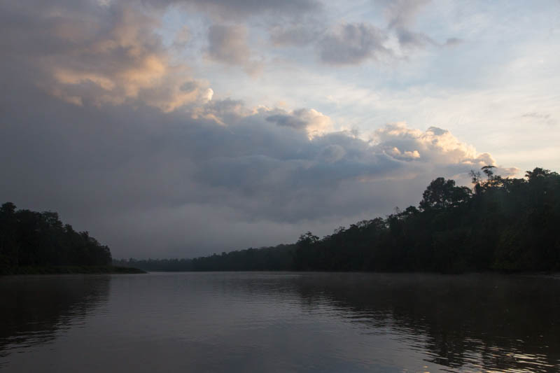 The Kinabatangan River At Sunrise